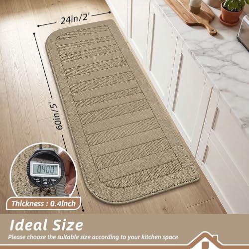 24x60 in Kitchen Rugs Non Slip Washable Kitchen Runner Rug (10 Sq Ft)