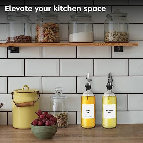 Large Oil Dispenser for Kitchen (2 Count)