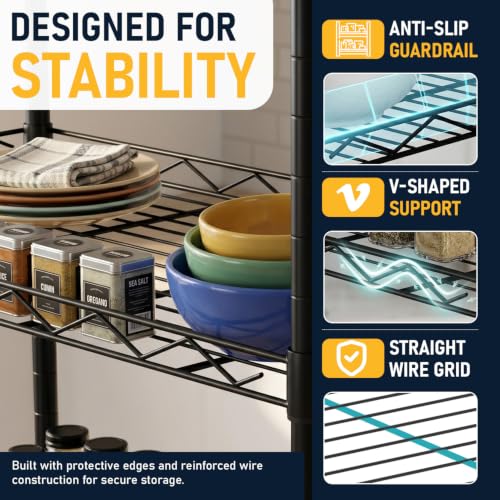 5 Tier Wire Shelf
