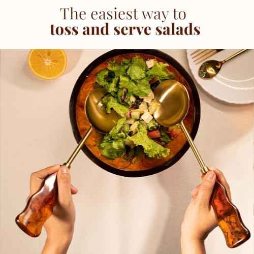 Resin Metal Salad Servers (2 Count)