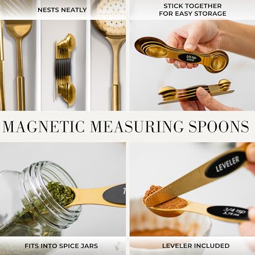 Black and Gold Kitchen Utensils Set (23 Count)