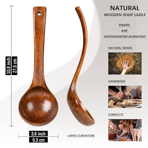 Wooden Soup Ladle for Cooking
