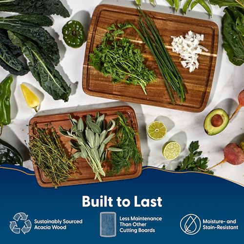 Sonder LA Doheny Duo Small Acacia Wood Cutting Board Set (2 Count)