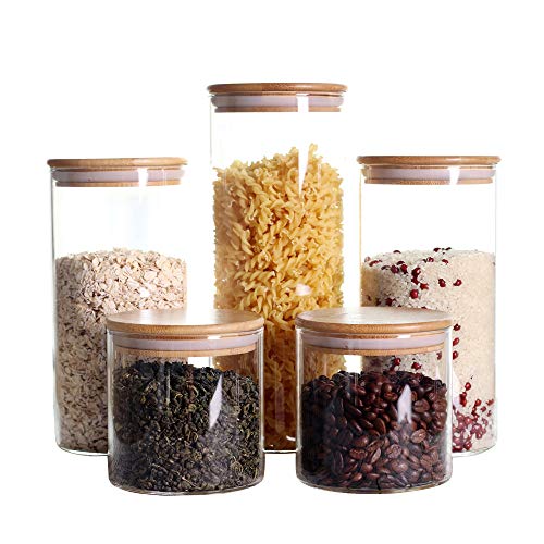 Stackable Kitchen Canisters Set (5 Count)