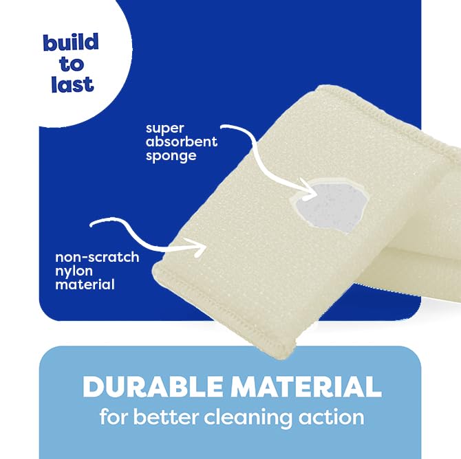 6 Scrub Sponges Kitchen By SCRUBIT