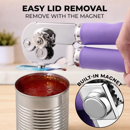 Stainless Steel Swing Open Manual Can Opener Comfortable Grip