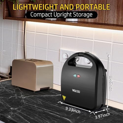 3-in-1 Waffle Maker with Removable Plates, Sandwich Maker