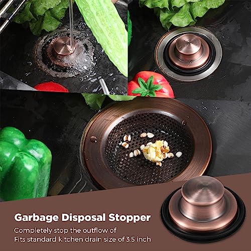 3 Pcs Sink Plug Stopper Disposal Drain Strainer (3 Count)