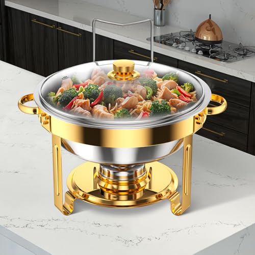 Round Chafing Dishes for Buffet 5 Qt