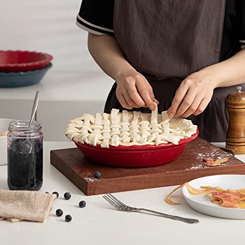 Pie Pan 9 Inch Ceramic Pie Dish (2 Count)