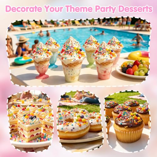 Edible Rainbow Pearl Sprinkles (4.6 Ounce)