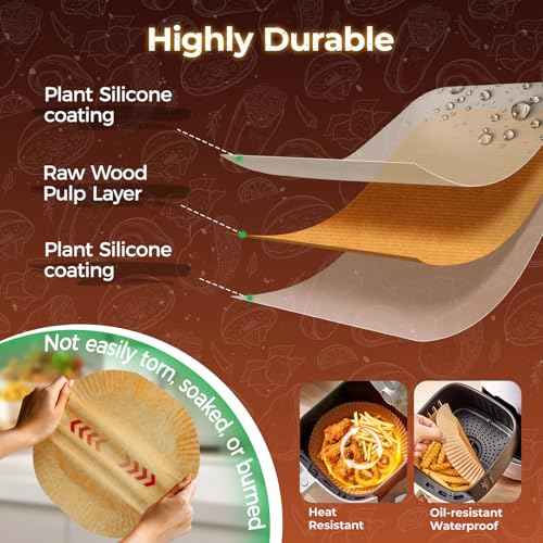 420PCS Round Air Fryer Liners Disposable for Ninja
