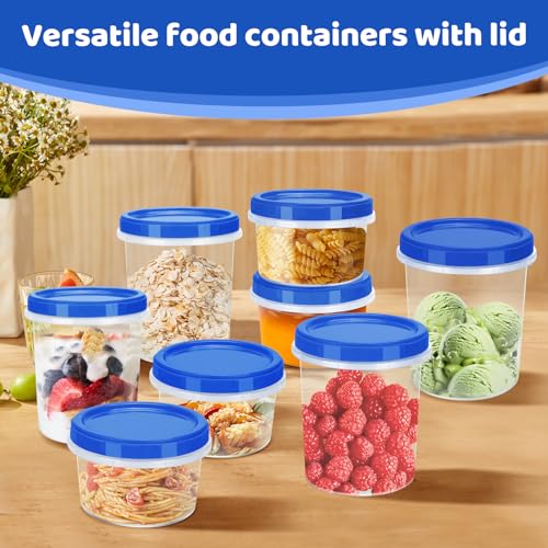 Heavy Duty Airtight Plastic Containers with Twist Top Lids (6 Count)
