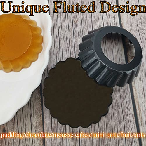 12Pack Mini Tart Pans Removable Botttom 3 Inch Tart Pan