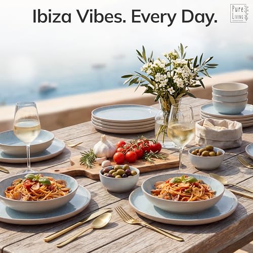 16 Piece Stoneware Dinnerware Set for 4 (16 Count)
