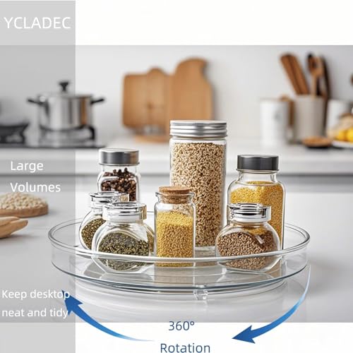 2 Pack Lazy Susan 9.25" Turntable Rotating Spin Organizer Storage