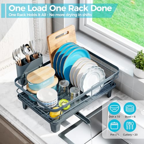 Urakify Dish Drying Rack for Kitchen Counter