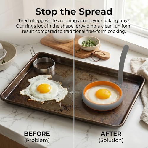 Silicone Egg Molds Pancake Molds for Kids