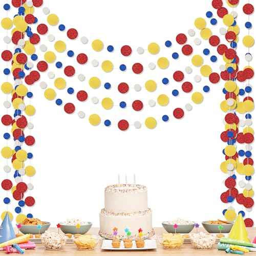 5 Pieces Circle Garland Banner Hanging (5 Count)