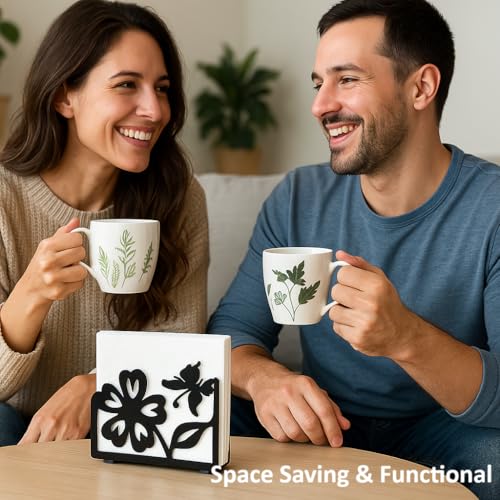Butterfly Flower Napkin Holder for Table