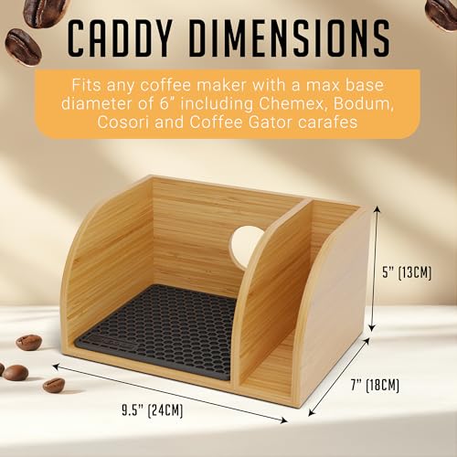 Pour Over Caddy for Chemex Bodum Cosori Coffee Makers Black