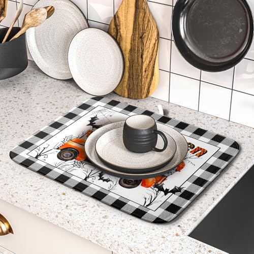 Holiday Truck Dish Drying Mat