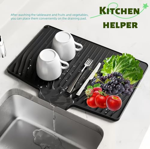 Silicone Dish Drying Mat for Kitchen Counter