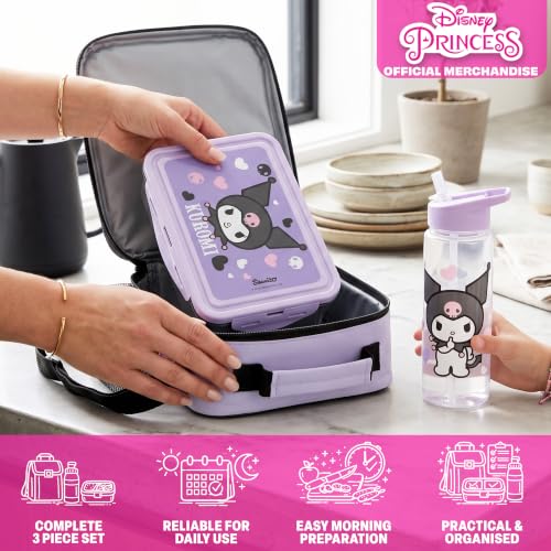 Kuromi Girls Lunch Box 3Pc Set (3 Count)