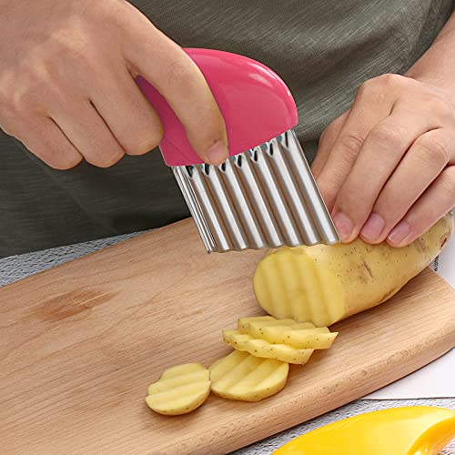 Stainless Steel Potato Crinkle Cutter Knife