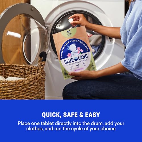 100% Plastic Free Laundry Detergent Tablets Set (60 Count)