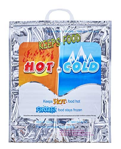 Hot and Cold Insulated Bags for Food Delivery (6 Count)