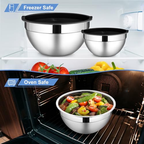 Mixing Bowls with Lids Set of 6 (12 Count)