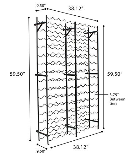 Freestanding Floor Wine Rack (150 Count)