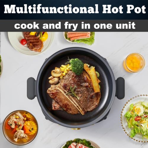 5 QT Electric Shabu Shabu Pot with Removable Pot