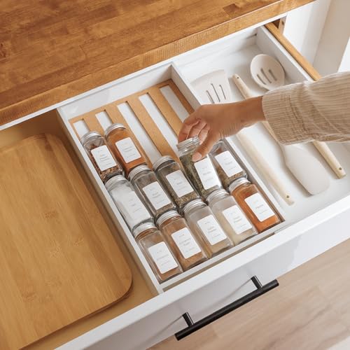 Expandable Spice Drawer Organizer
