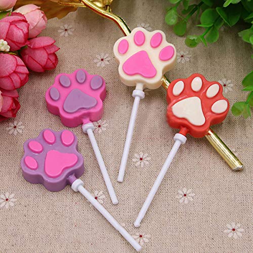 12 Capacity Cat Paw Silicone Lollipop Mold Set