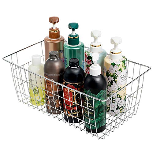 Farmhouse Freezer Bastets Organizer Bin Large Metal Wire Food Storage Organizer Bin Basket (3 Count)