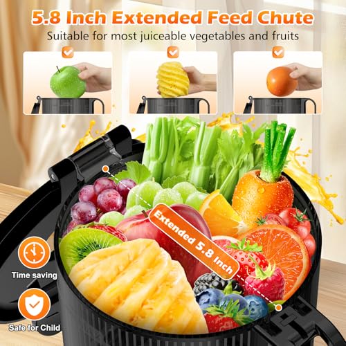 Juicer Machines with 5.8" Extra Large Feed Chute
