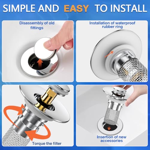 Sink Stopper Hair Catcher (2 Count)