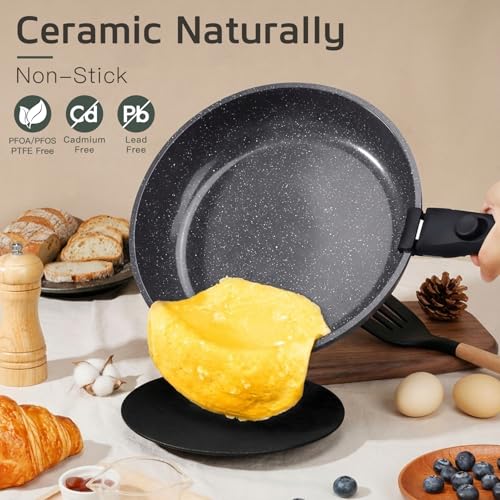 Ceramic Pots and Pans Set Non Stick