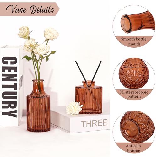 Set of 36 Glass Bud Vases Small Flower Vases for Centerpieces (36 Count)