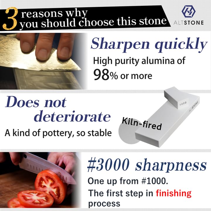 Whetstone Sharpening stone medium 1000 finishing 3000 w