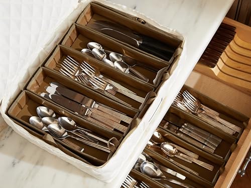 Flatware Storage Case with Removable Trays