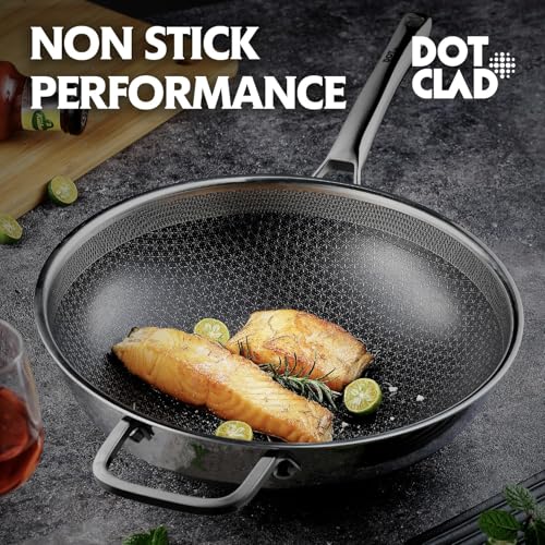 Wok pan Hybrid 13 inch Wok with Lid