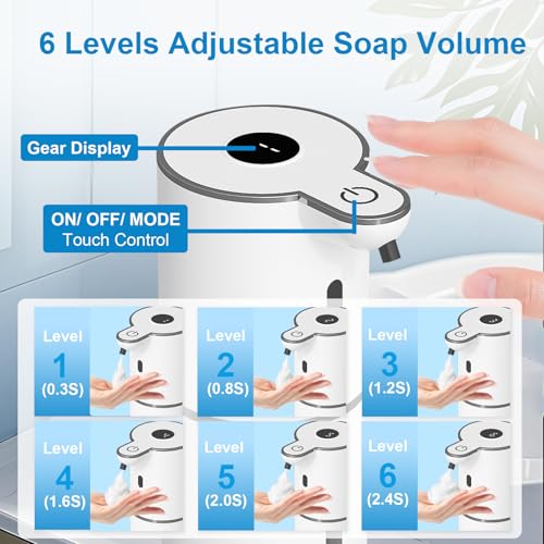2 Pack Automatic Foaming Soap Dispenser Touchless (2 Count)