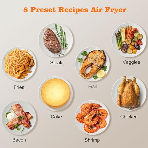 12QT 12-in-1 Large Dual Basket Air Fryer with 50pcs Paper Liners