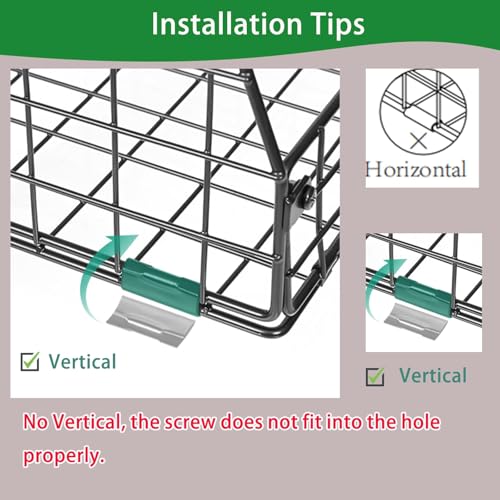 6 Pack Stackable Wire Baskets for Pantry (6 Count)