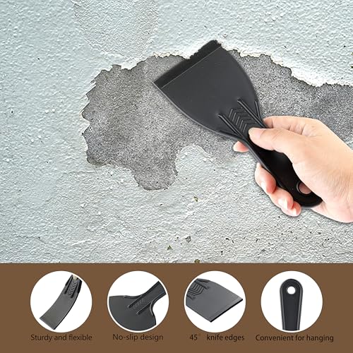6 Pack Plastic Putty Knife (6 Count)