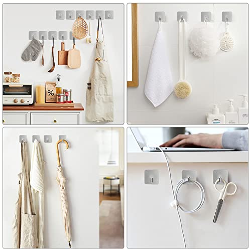 Adhesive Hooks for Shower Wall (4 Count)