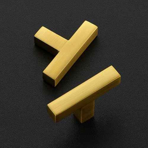 Gold Cabinet Handles Solid Cabinet Pulls (5 Count)